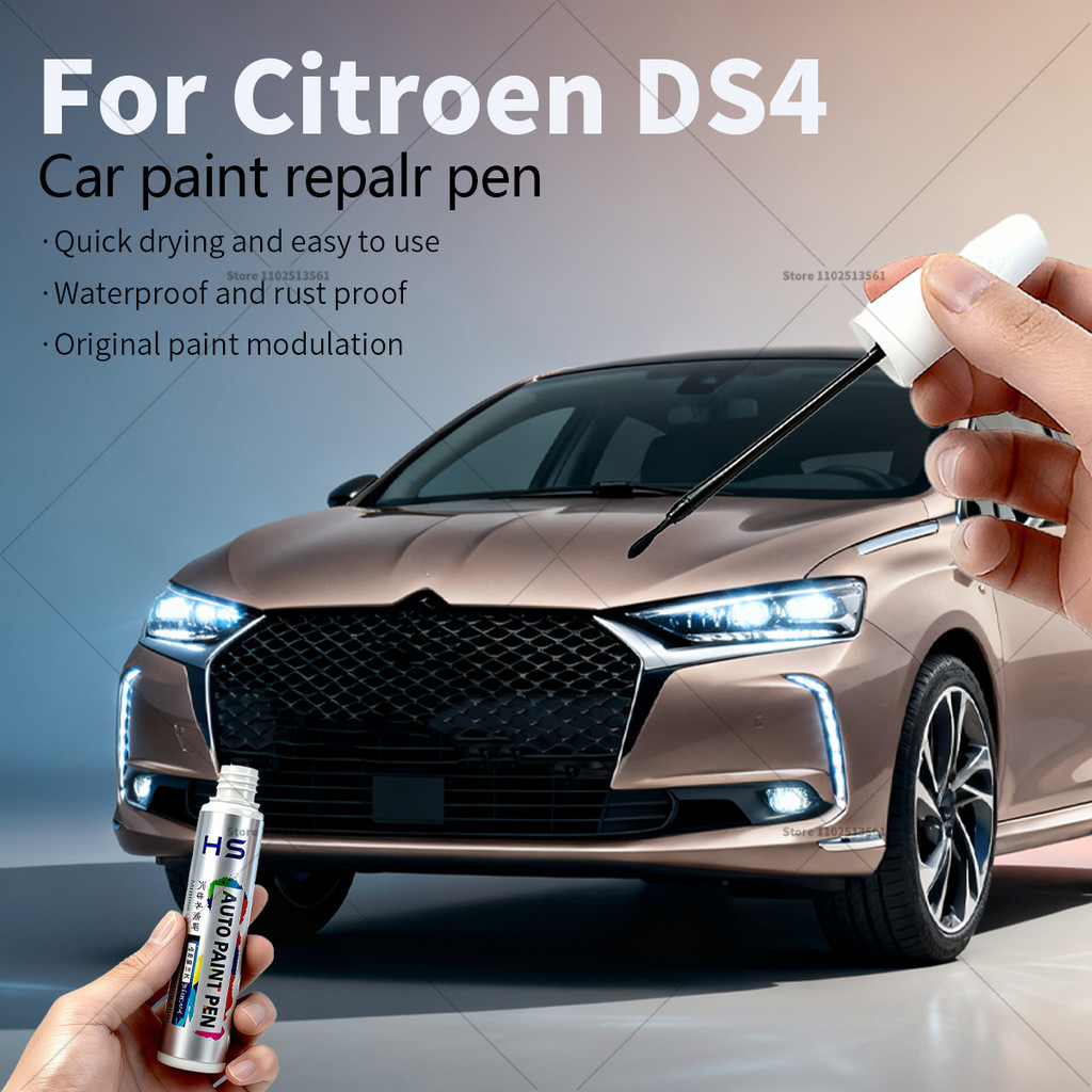 Pena Perbaikan Cat Mobil Penghilang Goresan Aksesoris Mobil DIY Untuk Citroen DS4 Abu-abu Putih Muti