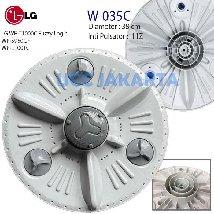 Pulsator mesin cuci LG WF-T1000C WF-S950CF diameter 38cm 11z