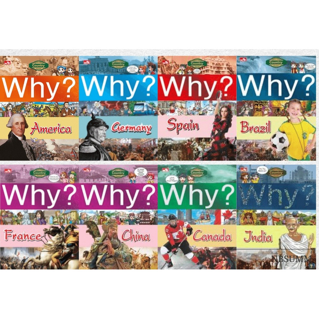 Seri Why? Country Lengkap : Why? China , Why? France , Why? America , Why? Germany , Why?Spain , Why