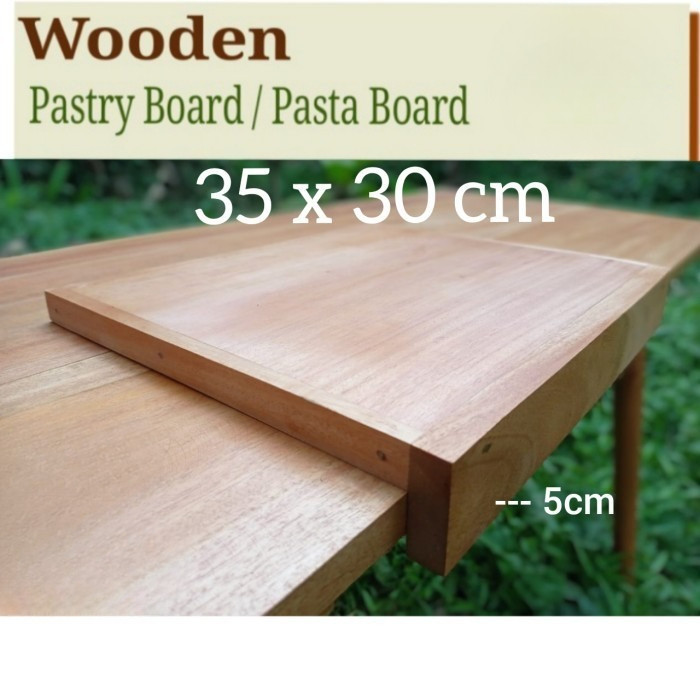 Pastry board talenan kue 35x30cm kayu talenan adonan kue  pasta board / talenan kayu murah || Alas a