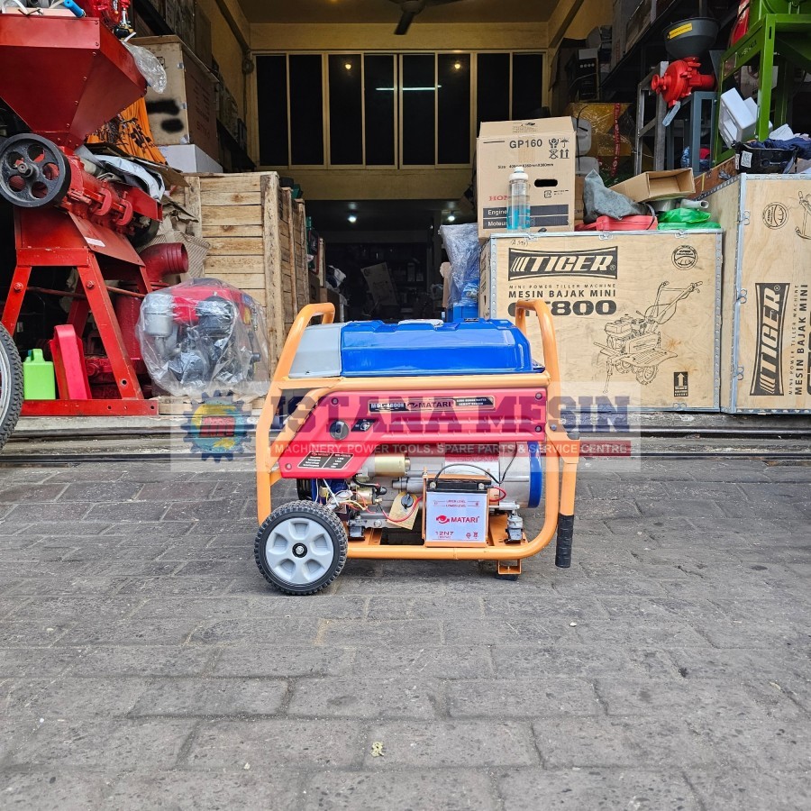 4KVA MESIN GENSET BENSIN 3300W STARTER MATARI MDL 4800E
