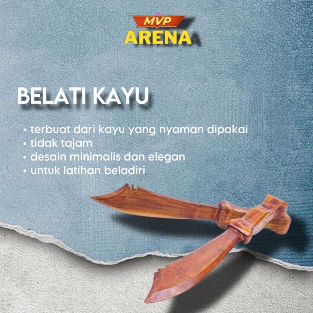 Belati Kayu Latihan Silat Kripen Psht / Belati Kayu Psht