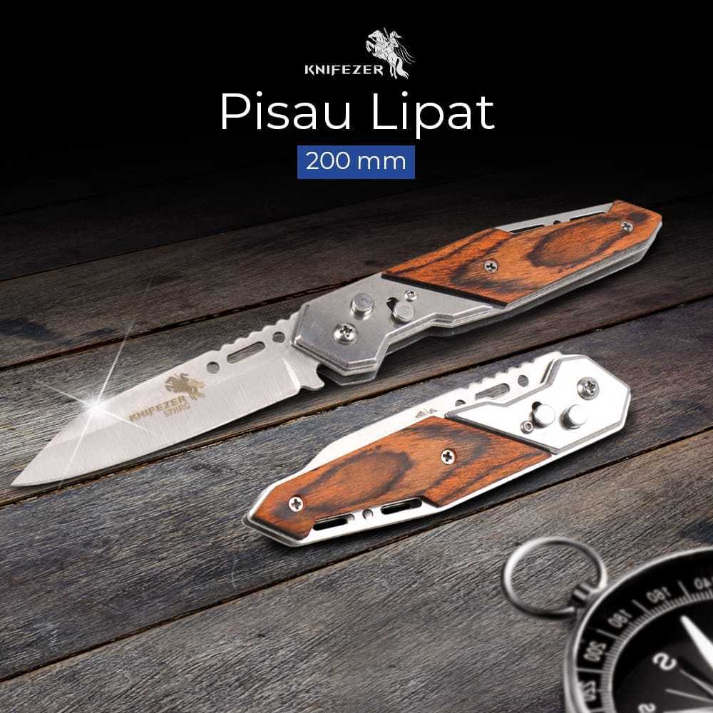PISAU LIPAT OTOMATIS KNIFEZER Doom Blade Pisau Saku Lipat Berburu Survival Knife EDC 200mm