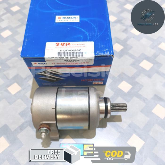 31100-46G00-000 Dynamo Starter, Starter Dinamo Motor Suzuki Spin 125 Original