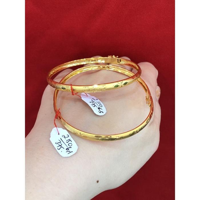 Gelang Tangan Emas Muda Asli Berat 5gram Kadar 875 Model Bangkok Ada Surat