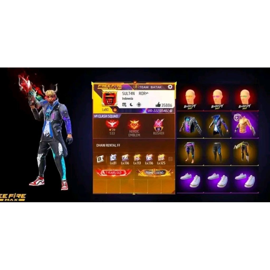 Akun Free Firee Sultan