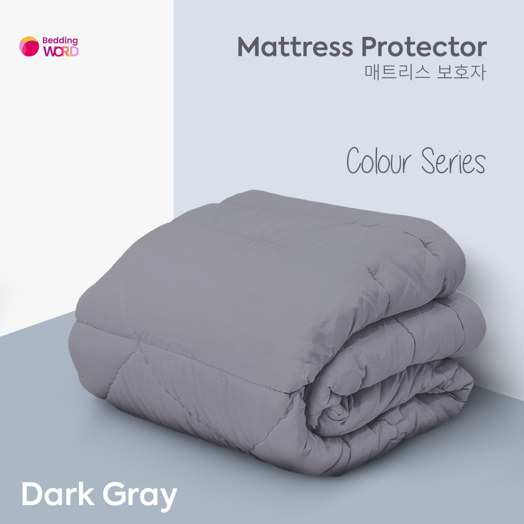 Topper Matras Protector Pelindung Kasur Warna Polos / Alas Kasur 120x200 160x200 180x200 200x200