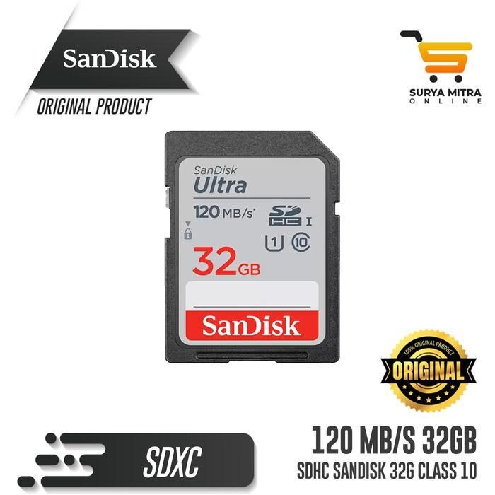 Sandisk SD CARD 32GB 120mb/s - SDCARD SDHC 32 GB 120 mbps