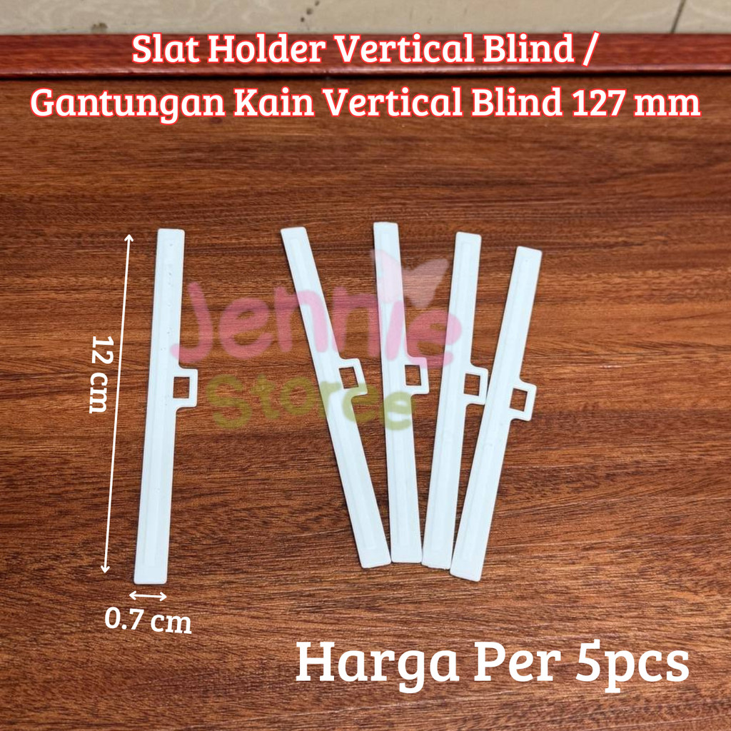(5pcs ) Slat Holder Vertical Blind / Gantungan Kain Vertical Blind 127 mm