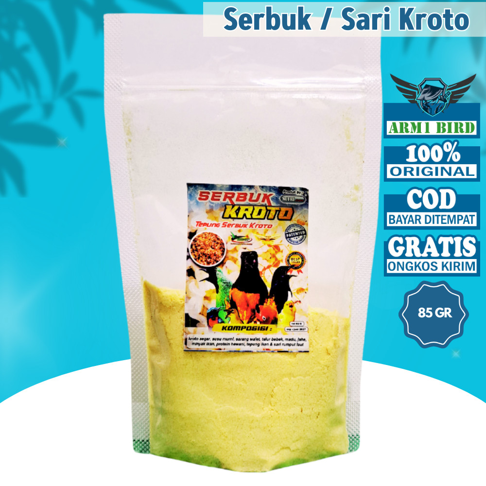Sari Kroto Serbuk Kroto Makanan Supplement Burung Berkicau penggacor burung Ber Vitamin