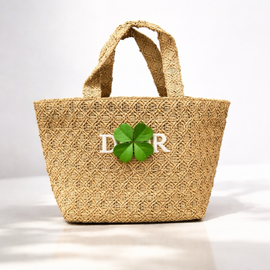 VIP Gift GWP Rattan Tote | Luxury beach tote for Women