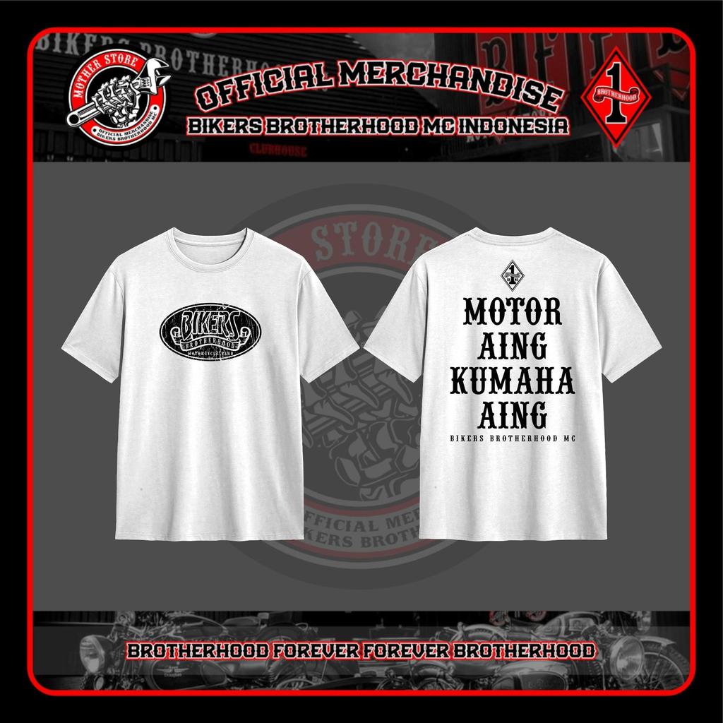 T-Shirt Motor Aing Kumaha Aing - Putih - Bikers Brotherhood MC