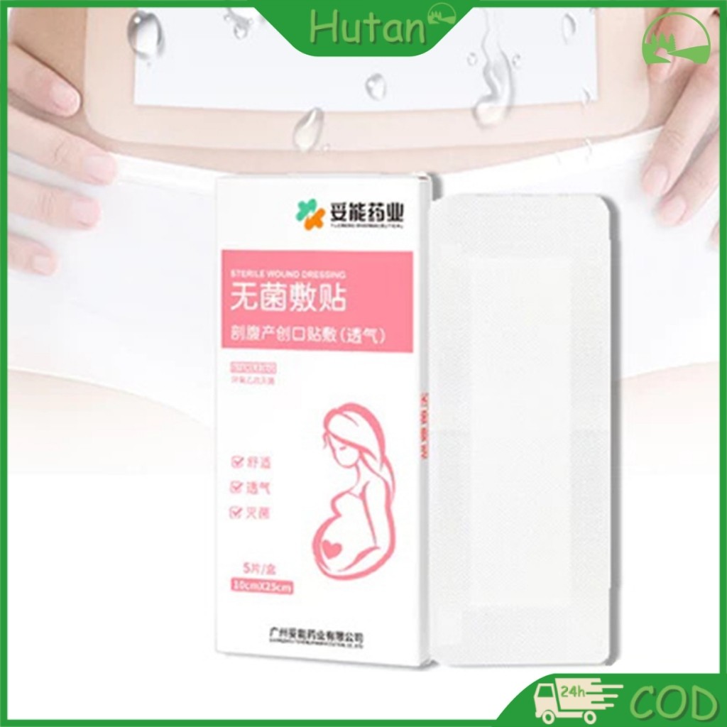 5PCS Perban Anti Air Luka Operasi Caesar 10*25CM Plaster Anti Air Operasi Caesar Breathable Perban O