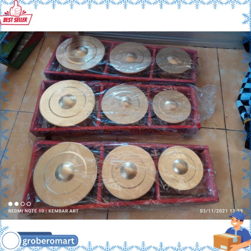 NEW Kenong Mainan / Mainan Anak / Kenong Jaranan / Bonang Isi 3 GRB