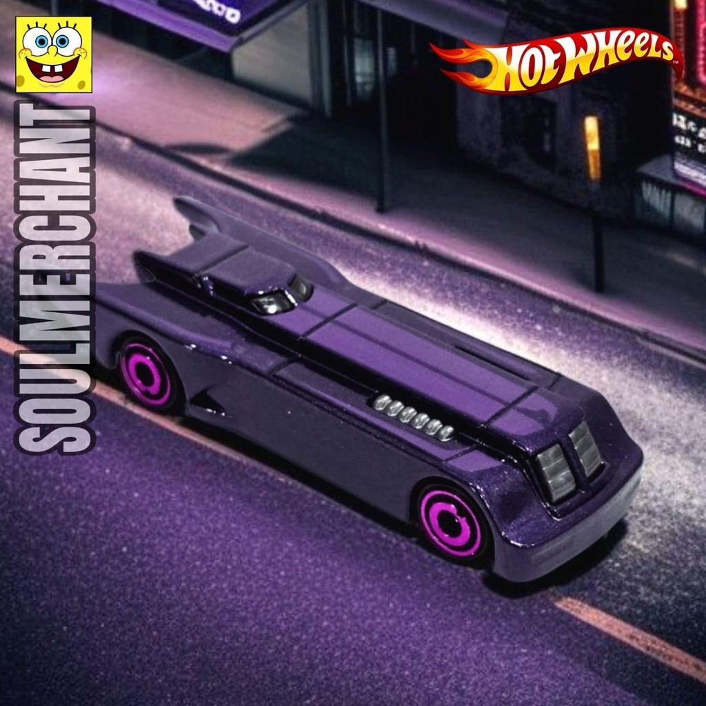 Hot Wheels Batman The Animated Series Ungu Diecast Batmobile