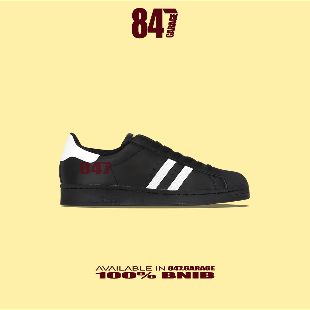 Sepatu Adidas Superstar Black White      Brand New In With Tag Box