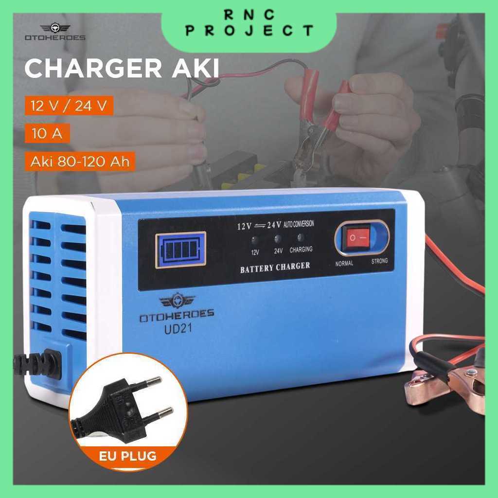 OTOHEROES Charger Aki Mobil Motor Battery Charger 12/24V 10A - UD21