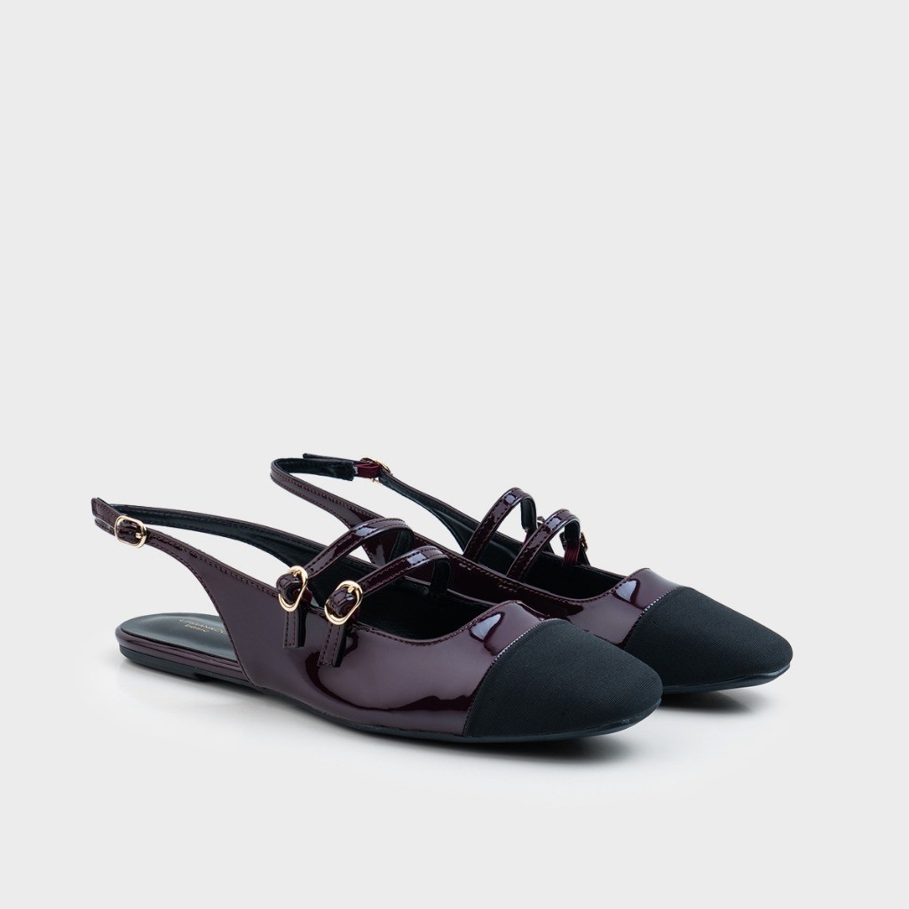 URBAN&CO Anelle Basic Flatshoes Mary Jane Sepatu Ballet Korea Wanita Kekinian