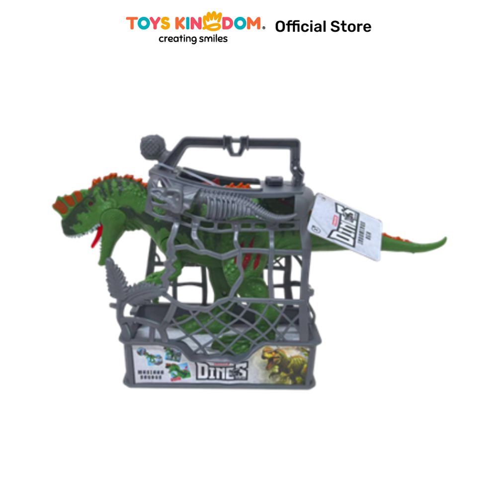 Toys Kingdom Cruzer Set Mainan Dinos Escape Masiakasaurus - Hijau/Abu-abu Mainan Koleksi Dinosaurus 
