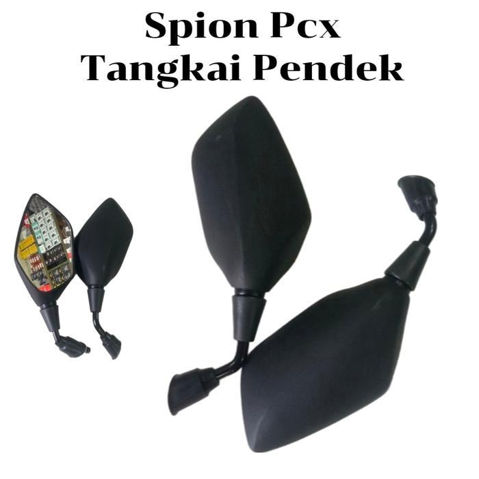 #GR# Spion Motor Spion Pcx Spion  Tangkai pendek Universal Buat Semua Honda & Yamaha Bisa - Spion Pc