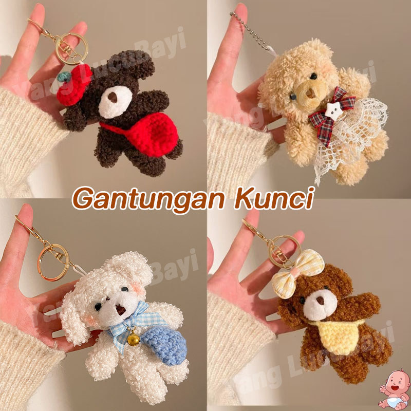 Boneka Beruang Gantungan Kunci Beruang Kecil Boneka Tas Lucu Liontin Bag Keychain
