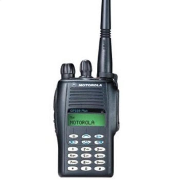 HT MOTOROLA GP 338 PLUS VARIAN VHF UHF HANDY TALKIE RADIO KOMUNIKASI - UHF 403-470