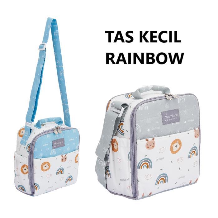 MOMS_Omiland Tas Bayi RAINBOW Series - TAS KECIL RAINBOW, ABU