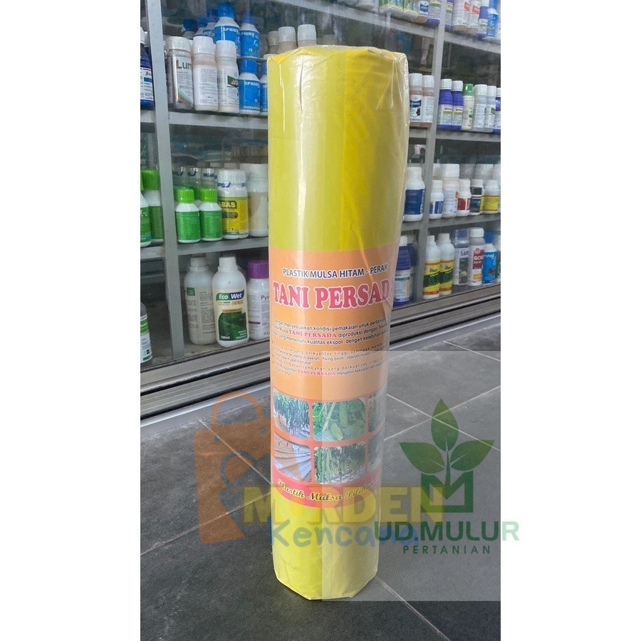 Plastik mulsa hitam-perak TANI PERSADA tb 0.35mm p.135m l.60cm Berat 5,4kg
