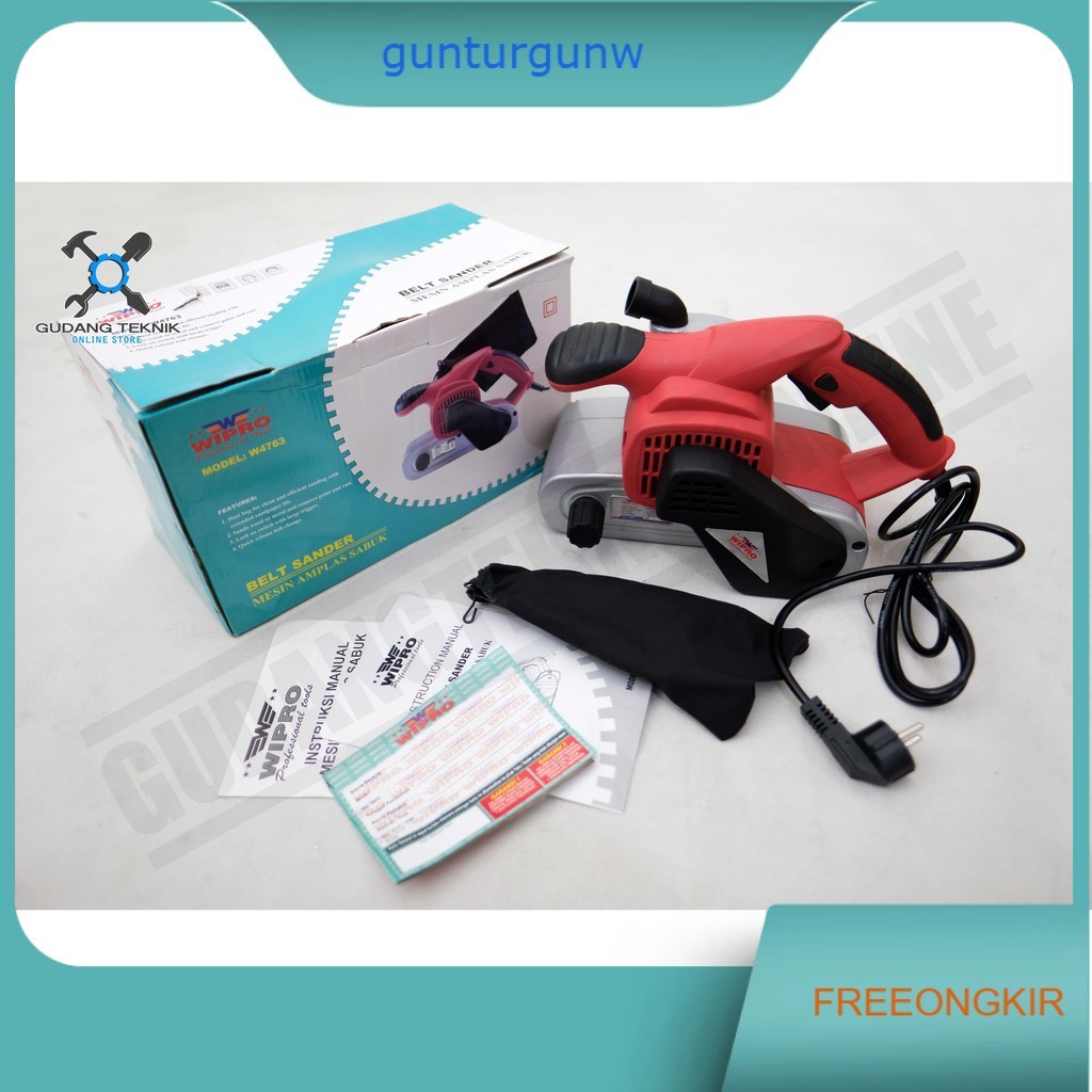 Mesin Amplas Belt Sander WIPRO W4763 / Mesin Amplas Tank WIPRO