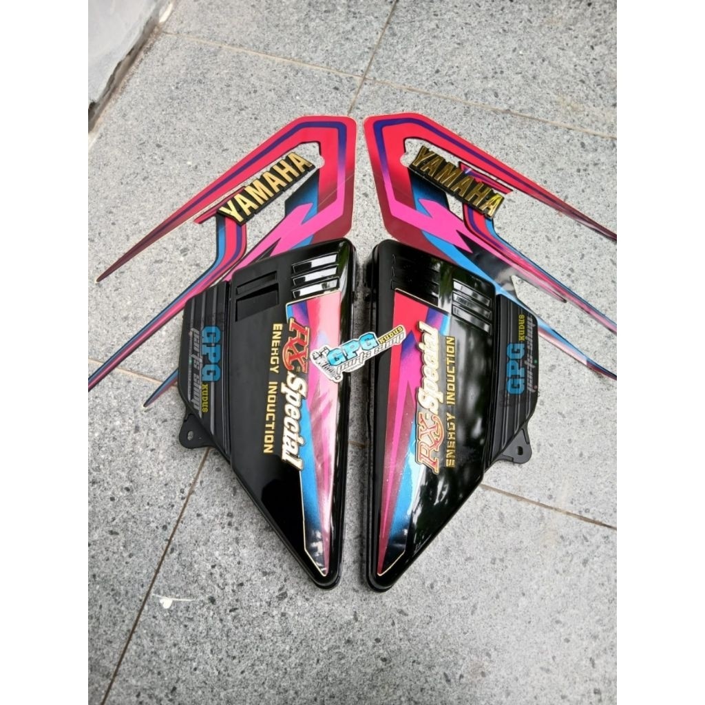 Box Tutup Aki Dop Accu RX Spesial RXS 1997 Set Emblem Komplit RX S