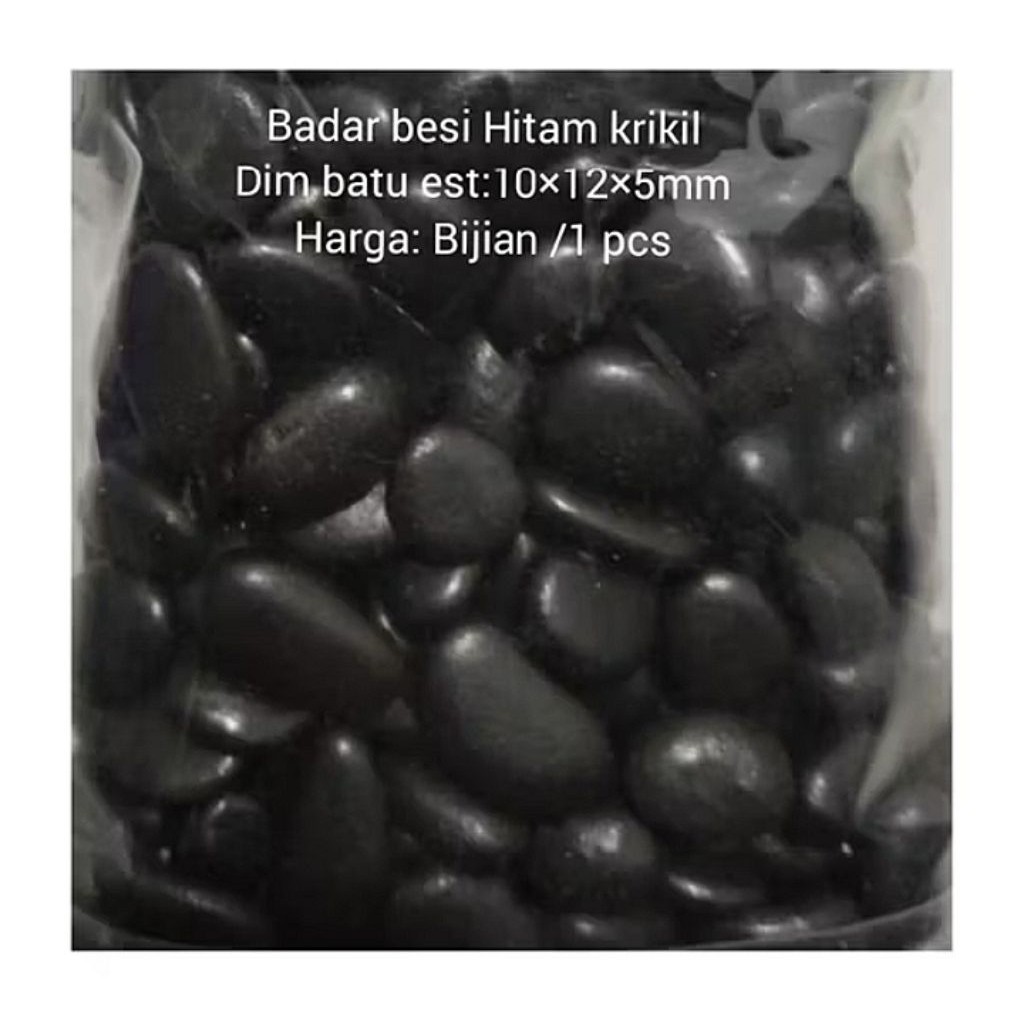 BONGKAHAN BATU BADAR BESI HITAM NATURAL