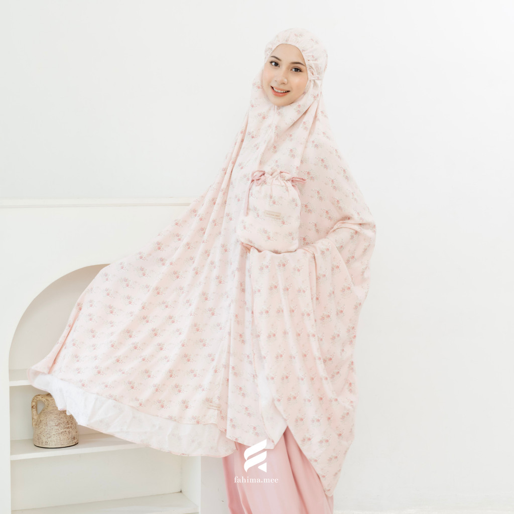 Fahima - Safiyya Mukena Pattern Set Premium (Mukena Dewasa Motif Rayon Viscose Karet Dahi)