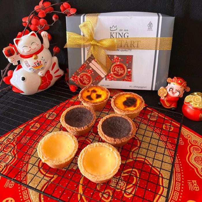 King Egg Tart Imlek Hampers Mixed 3 Rasa CNY - hampers 6 mixed Terlaris