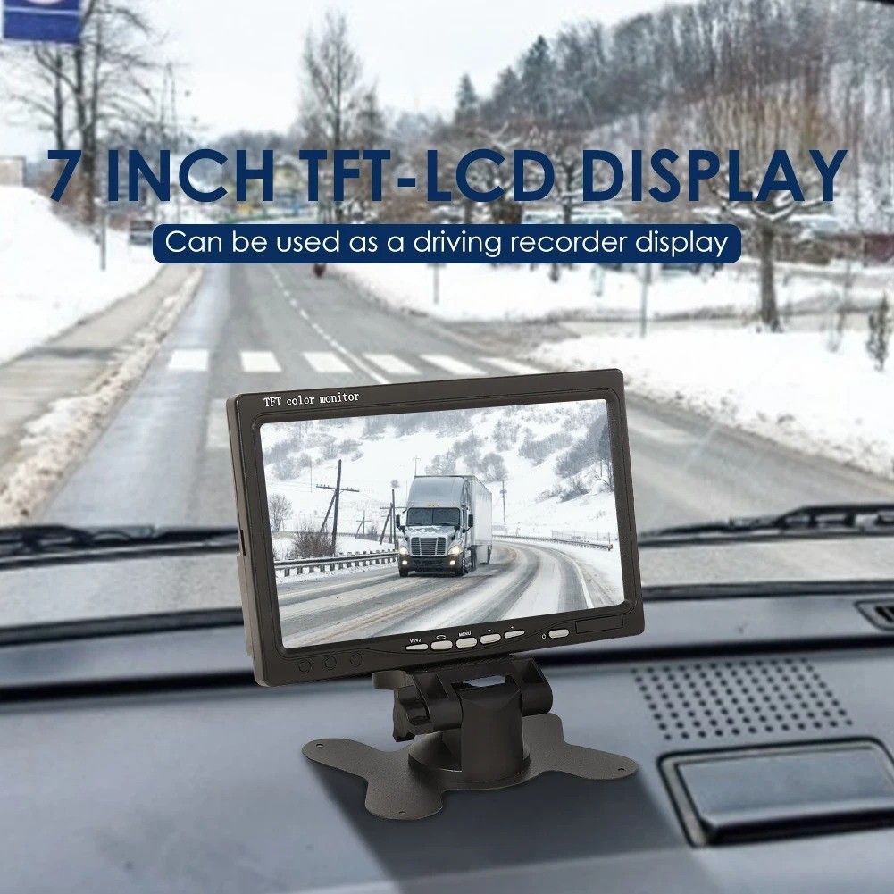 Layar Monitor Mobil Car Digital Display TFT LCD 7 Inch - Monitor Mobil Portable - Layar Mobil Multim