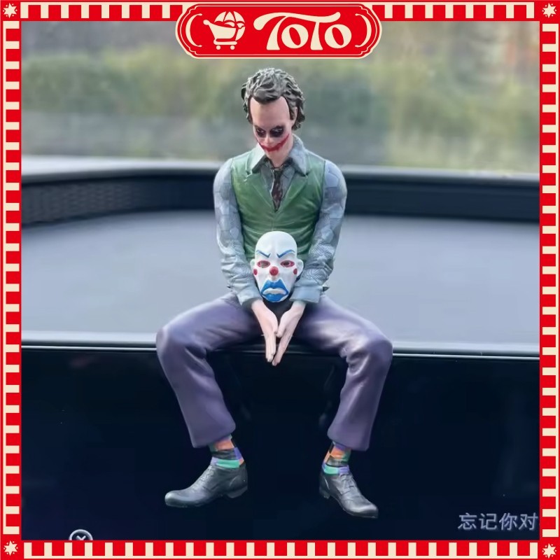 Mainan Joker Pajangan Meja 11CM Figure Duduk PVC Koleksi Action Figure The Joker Film