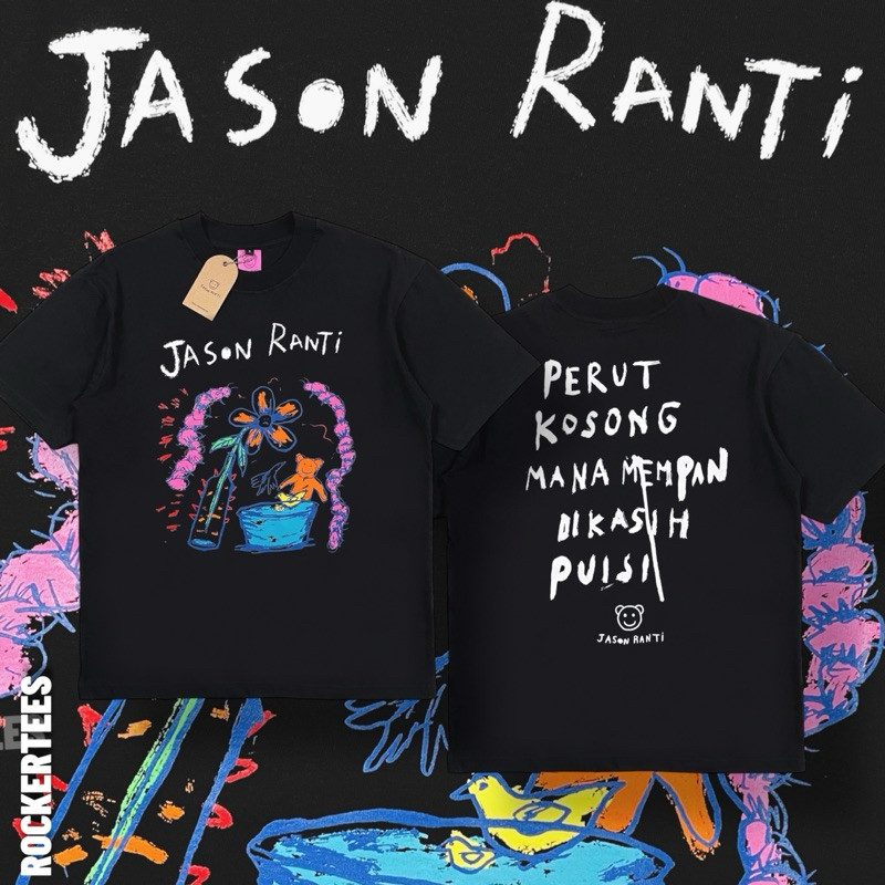 JASON RANTI - PERUT KOSONG BLACK T-SHIRT | ORIGINAL MERCHANDISE