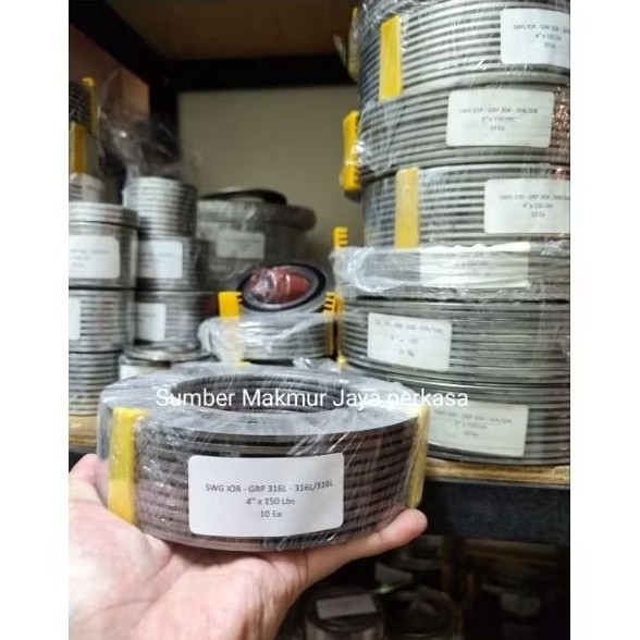 Spiral wound Gasket ansi 150 SS316 5" INCH