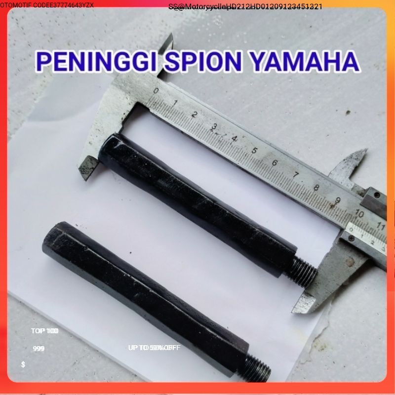 PENINGGI SPION YAMAHA PANJANG 10CM BAUT 14 M10 JNy Nr