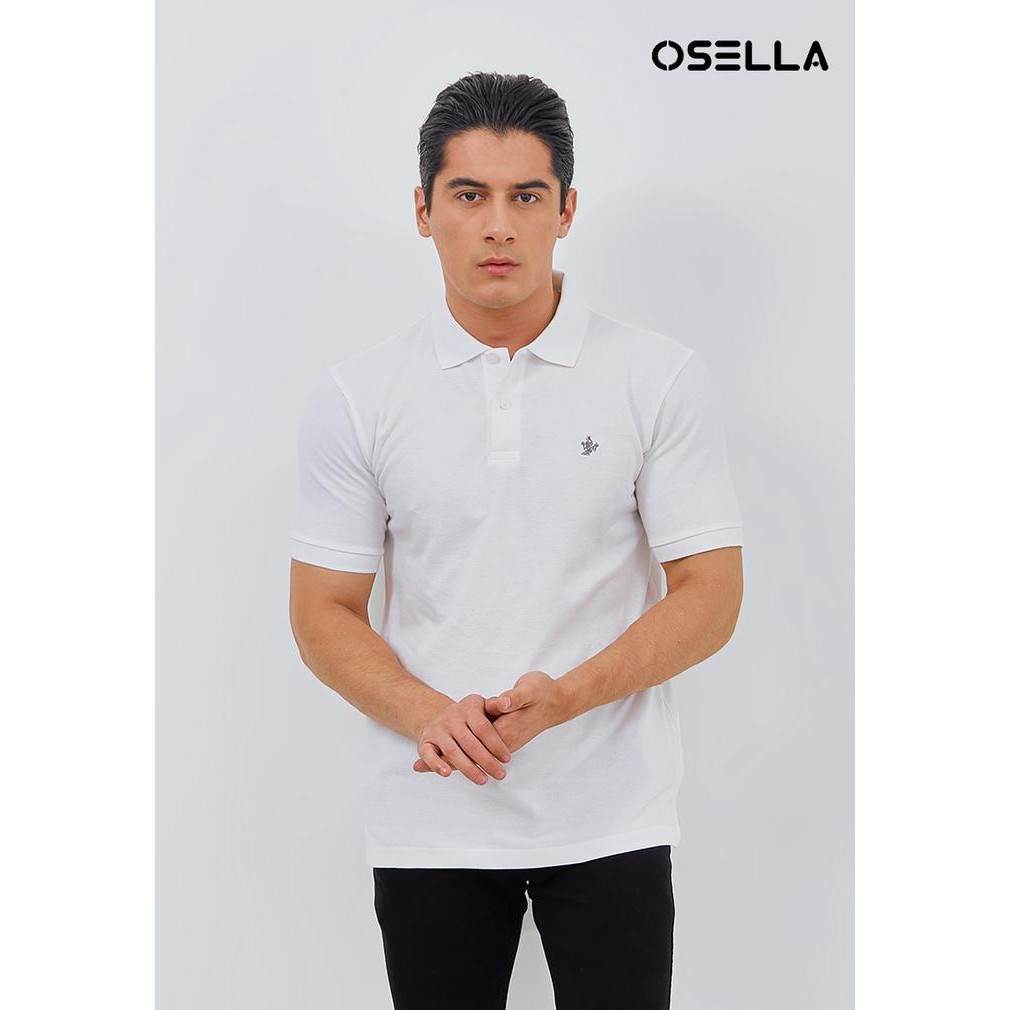Osella Polo Shirt Pria Basic 3022 - Putih, S