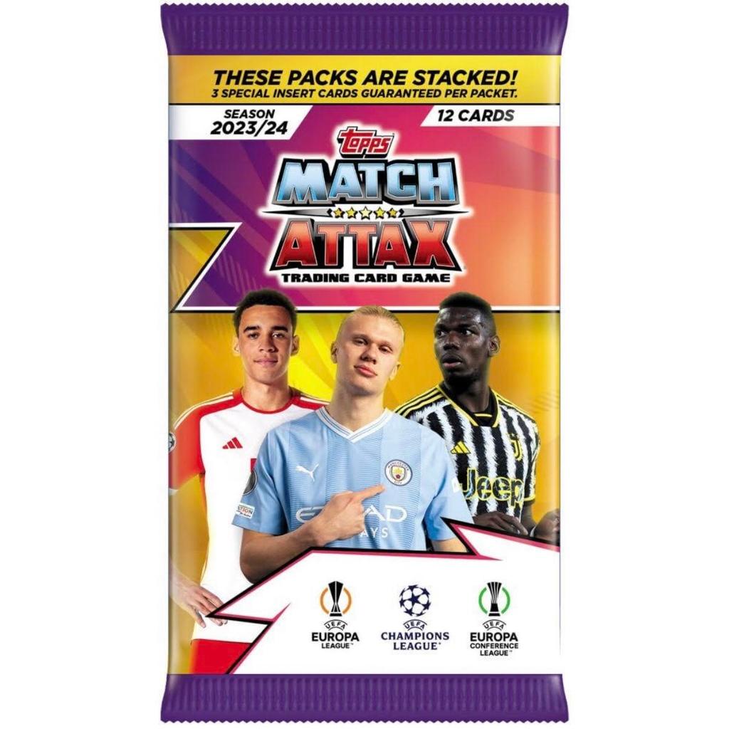 Topps Match Attax Champions League 2023/24 Booster Pack (12 Cards)
