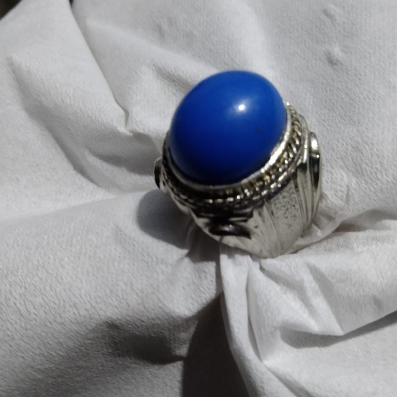 Cincin pospor biru nyala / rindu akik