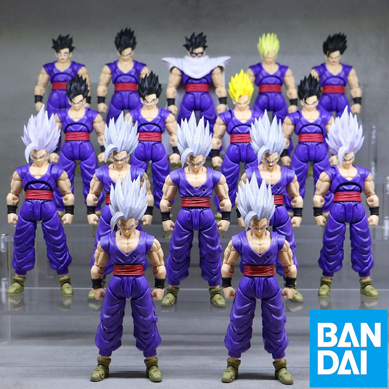In Stock BANDAI Original S.H.Figuarts DRAGON BALL SON GOKU SON GOHAN BEAST GAMMA SHF Action Figure M