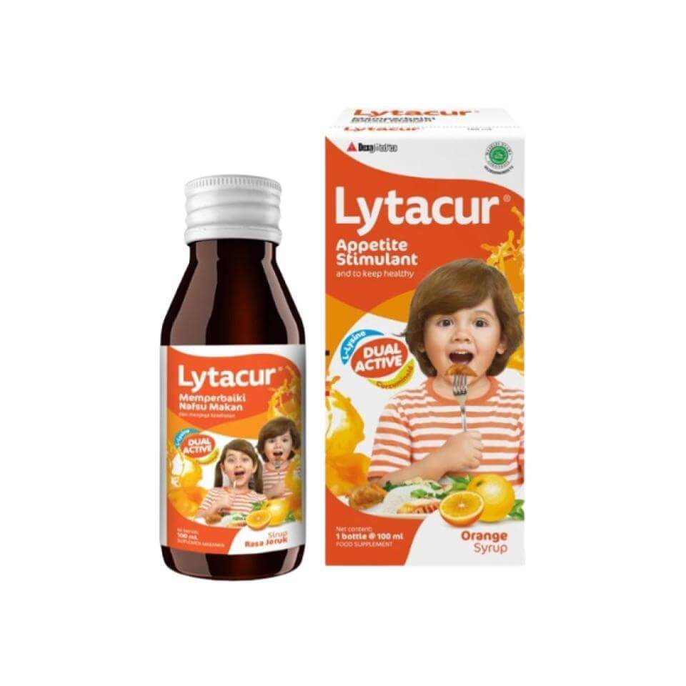 Lytacur Sirup Penambah Nafsu Makan Rasa Jeruk 100 ml