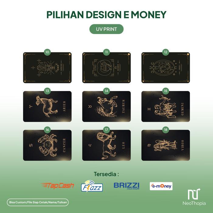 Custom Tema Zodiak Untuk Emoney/Flazz/Brizzi/Tapcash - Emoney , Polosan  Terlaris