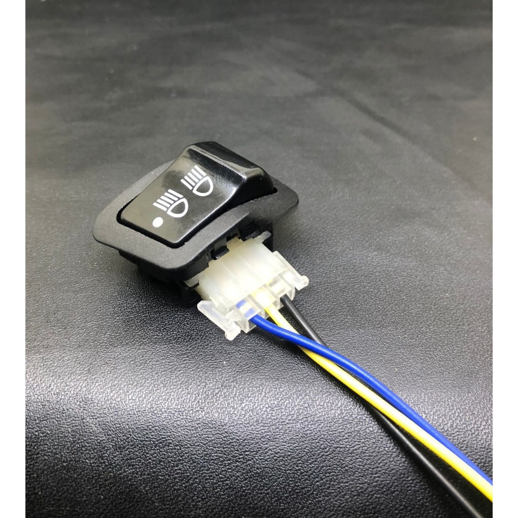 Saklar lampu tombol DIM 3 titik Revo / Beat FI / Blade New / Vario 125 + soket tombol 3 kabel