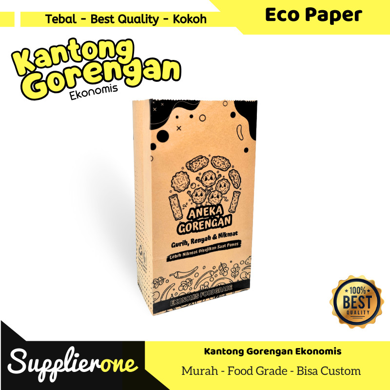 Kantong gorengan /  kantong / kantong kertas gorengan / kantong snack / kantong gorengan kertas