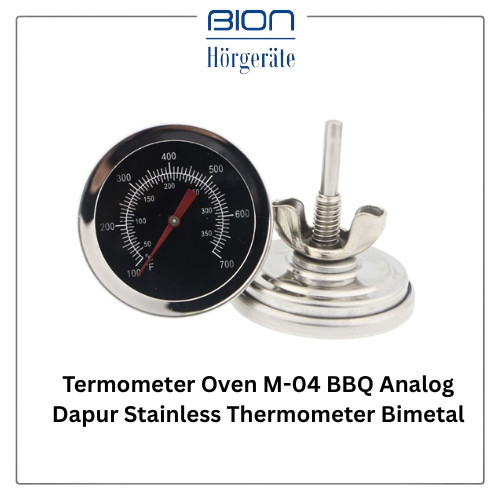 BION Oven Tusuk Termometer Oven M-04 BBQ Analog Dapur Stainless Thermometer Bimetal