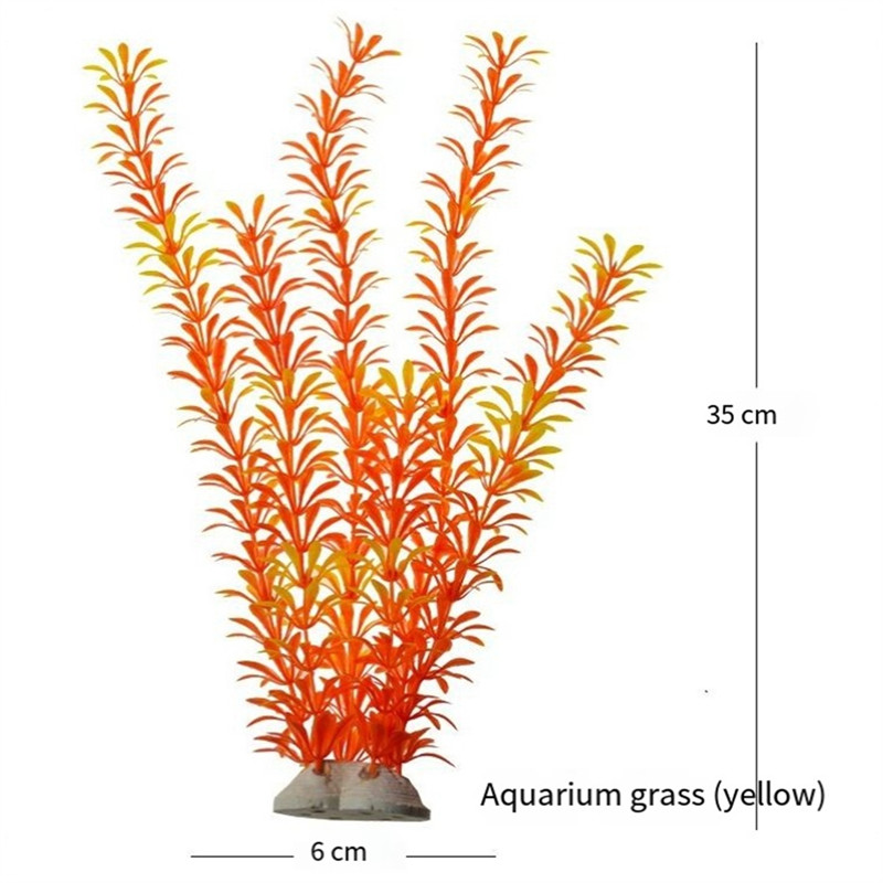 HOT6Pcs Aquarium Landscape Decoration Kit Simulation Plant Scenery Aquatic Plastic Aquatic Silk Flow