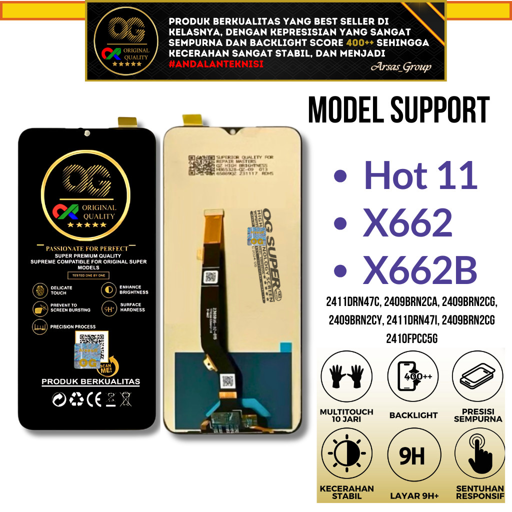 OG Super - LCD TS Handphone INFINIX HOT 11 model X662, X662B