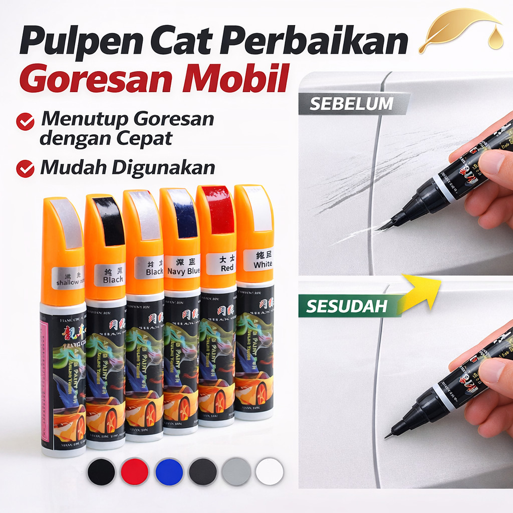 Pengiriman dalam 24 jam / Pulpen Cat untuk Menghapus Goresan Mobil / Pulpen Perbaikan Goresan Permuk